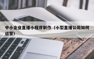 廊坊中小企业直播小程序制作（小型直播公司如何运营）
