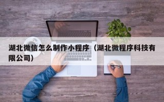廊坊湖北微信怎么制作小程序（湖北微程序科技有限公司）